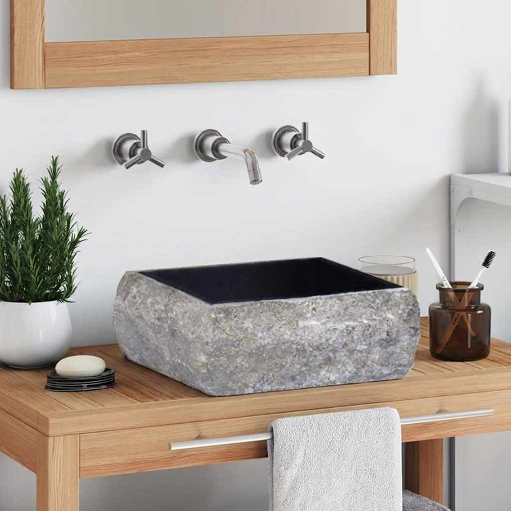 Vidaxl Sink 30x30x13 cm marmor sort