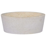 Vidaxl Sink Ø40x15 cm marmorcreme farvet