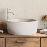 Vidaxl Sink Ø40x15 cm marmorcreme farvet