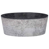 Vidaxl Sink Ø40x15 cm marmor sort