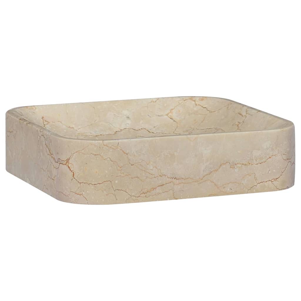 Vidaxx vask 40x40x10 cm marmor cremefarvet