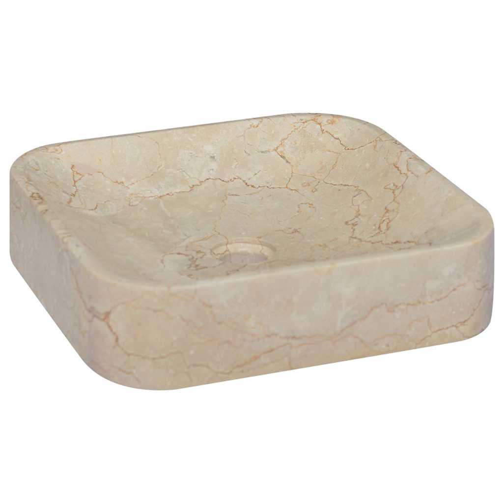 Vidaxx vask 40x40x10 cm marmor cremefarvet