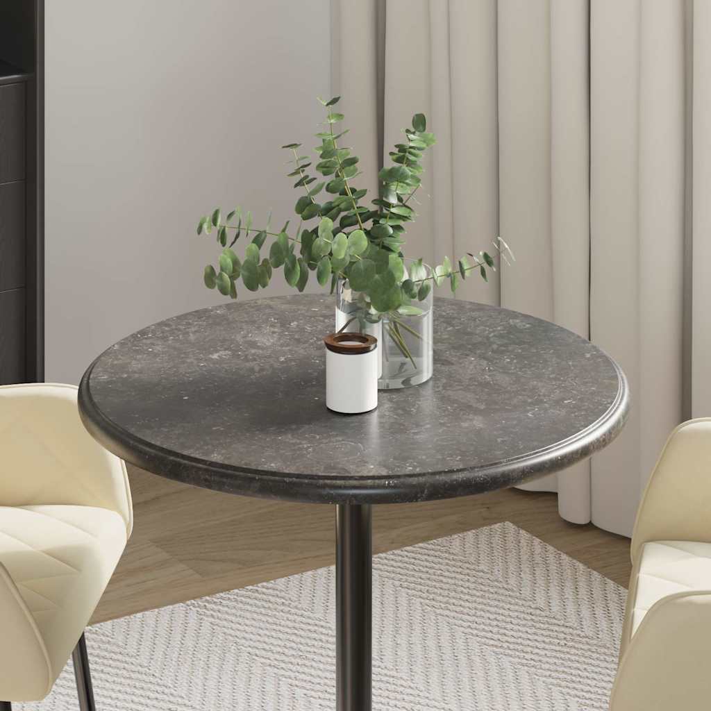 Vidaxl tafelblad ø60x2,5 cm marmer zwart