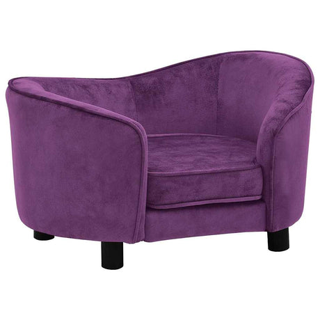 VidaXL Hundesofa 69x49x40 cm plys bordeaux