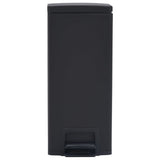 Vidaxl pedal bager med anti-fingerprint 30 l rustfrit stål sort
