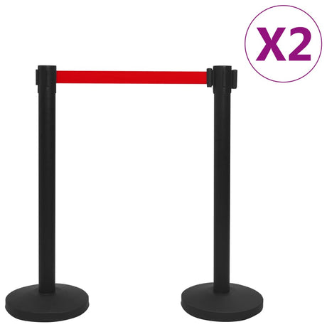 Vidaxl Sales Posts 4 m med Bands Iron Black