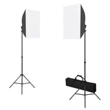 Vidaxxl fotostudiesæt med softbox lys, baggrund og reflektor