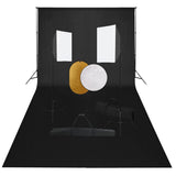 Vidaxxl fotostudiesæt med softbox lys, baggrund og reflektor