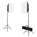 Vidaxxl fotostudiesæt med softbox lys, baggrund og reflektor