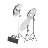 Vidaxl fotostudiesæt med lamper, paraplyer, baggrund og reflektor