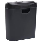 Vidaxl Paper Shredder 6 sider stripcut sort