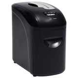 Vidaxl Paper Shredder 10 sider mikrokut sort