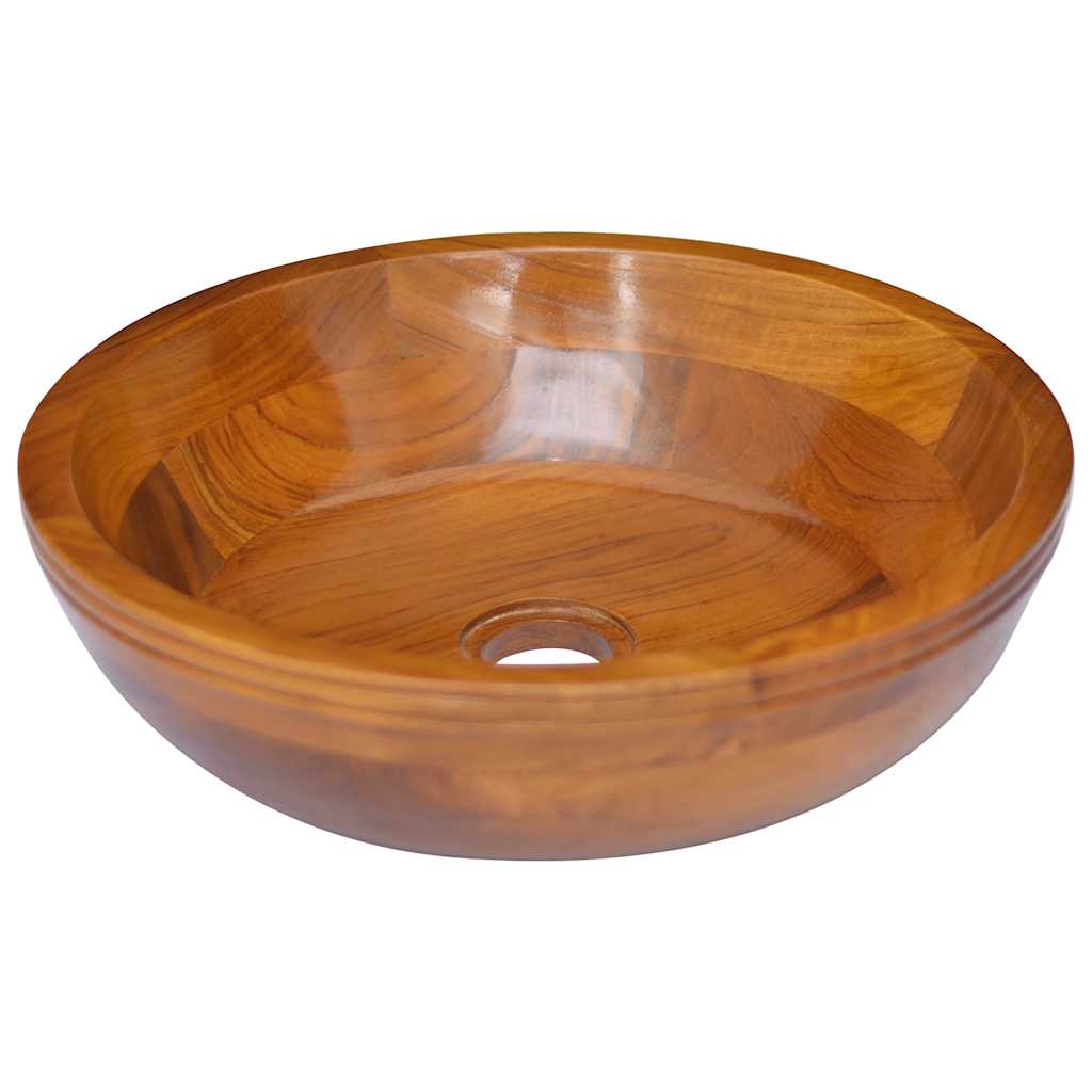 Vidaxx Washbasin Ø40x10 cm solid teak
