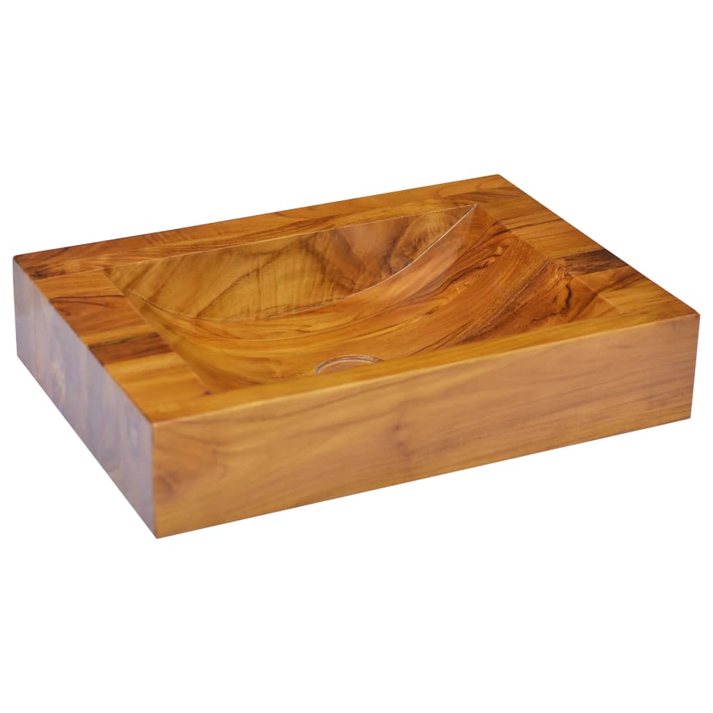 Vidaxx håndvask 50x35x10 cm massiv teaktræ