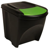 Vidaxl affaldsdåser 3 s stable 75 l anthracit -farvet