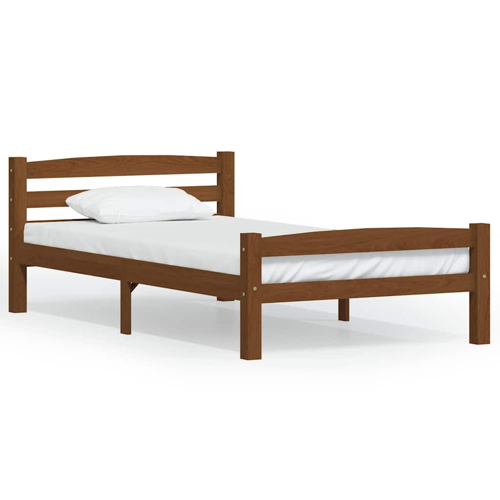 Vidaxl bedframe massief grenenhout honingbruin 100x200 cm