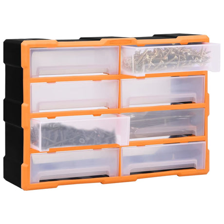 Vidaxl -arrangør med 8 store skuffer 52x16x37 cm