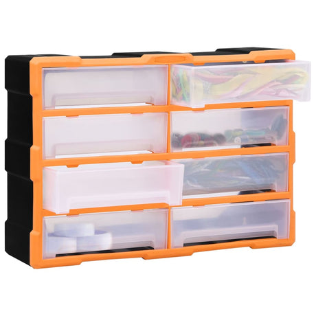 Vidaxl -arrangør med 8 store skuffer 52x16x37 cm