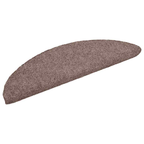 Vidaxl Stair Mats Self -adhesive 5 stykker 56x17x3 cm lysebrun halvkugle