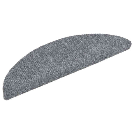 Vidaxl Stair Mats Self -Tilholdt 10 ST 56X17X3 cm Nål følt lysegrå