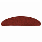 Vidaxl Stair Mats Self -Adhesive 10 St 56x17x3 cm Bordeaux Red Semi -Round