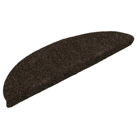 Vidaxl Stair Mats Self -fast 5 stykker 56x17x3 cm mørkebrun halvkugle