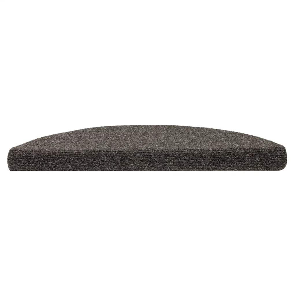 Vidaxl -trapper selv -fast 5 stykker 56x17x3 cm antracit halvkugle halvrund