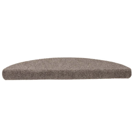Vidaxl Stair Mats Self -Tilholdte 5 stykker 56x17x3 cm beige halvkugle