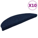 Vidaxx selvklæbende trappemåtter 10 stk 56x17x3 cm marineblå halvrunde