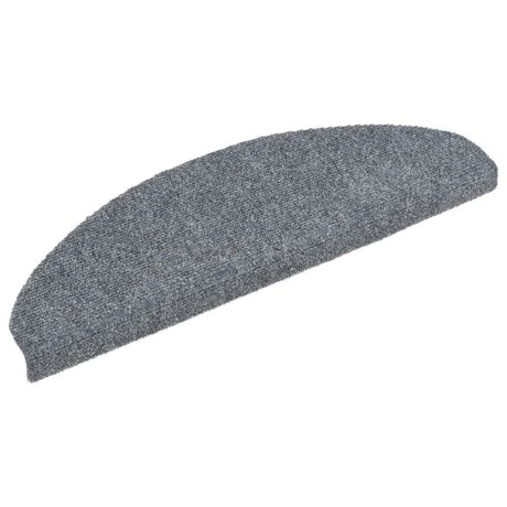 Vidaxl Stair Mats Self -fast 10 stk 65x21x4 cm lysegrå halvkugle stor