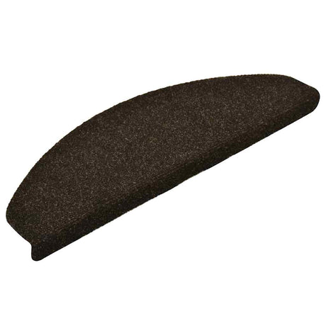 Vidaxl Stair Mats Self -fast 10 stk 65x21x4 cm mørkebrun halvrund store