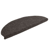 Vidaxl Stair Mats Self -Tilholds 10 ST 65x21x4 cm Antracit Halvisfære stor