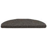Vidaxl Stair Mats Self -Tilholds 10 ST 65x21x4 cm Antracit Halvisfære stor