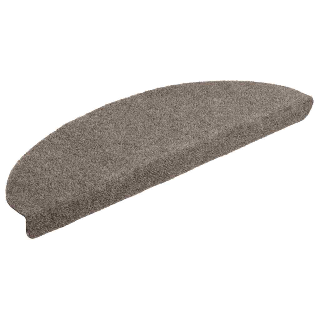 Vidaxl Stair Mats Self -fast 10 st 65x21x4 cm beige halvkugle stor