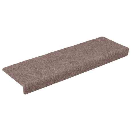 Vidaxl Stair Mats Self -fast 10 stykker 65x21x4 cm creme med rektangulær kant