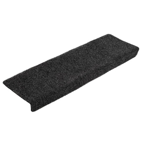 Vidaxl Stair Mats Self -fast 5 stykker 65x21x4 cm sort rektangulær kant