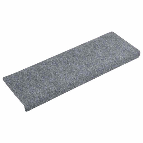 Vidaxl Stair Mats Self -fast 5 stykker 65x21x4 cm lysegrå rektangulær kant