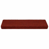 Vidaxl Stair Mats Self -fast 10 stk 65x21x4 cm Bordeaux Red Rectargular Edge