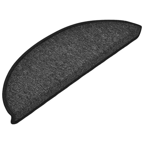 Vidaxl Stair Mats 10 St 56x17x3 cm Anthracite Hemisphere