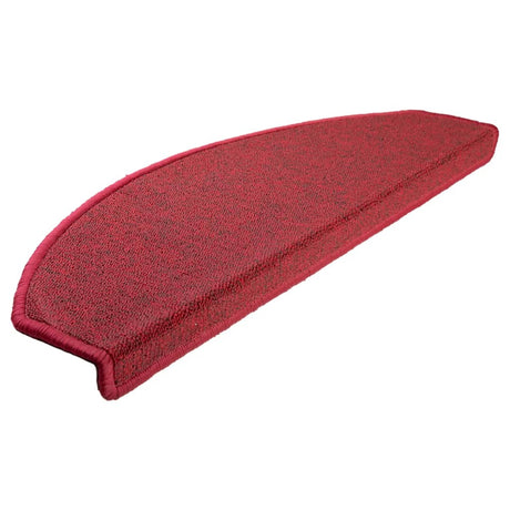 Vidaxx trappemåtter 10 stk 65x24x4 cm rød halvrund stor