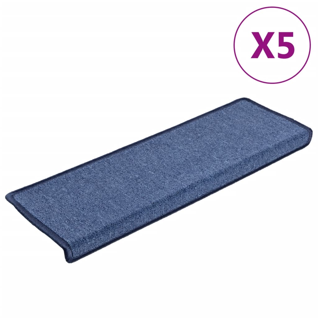 Vidaxx trappemåtter 5 stk 65x21x4 cm blå