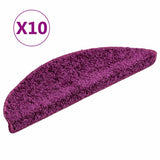 Vidaxl Stair Mats 10 St 56x17x3 cm Violet Hemisphere