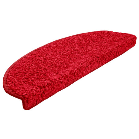 VidaXL trappemåtter 10 stk 65x21x4 cm rød halvrund stor