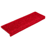 VidaXL trappemåtter 10 stk 65x21x4 cm rød rektangulær kant