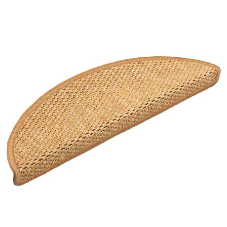 Vidaxl Stair Mats Selvklæbende 15 St. Sisal Look 56x17x3 cm sisal farvet