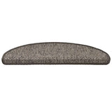 VidaXL trappemåtter selvklæbende 15 stk sisal look 65x21x4 cm grå-beige