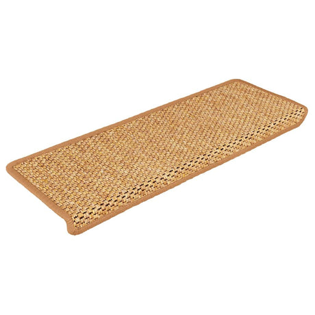 Vidaxl Stair Mats Selvklæbende 15 St. Sisal Look 65x21x4 cm orange