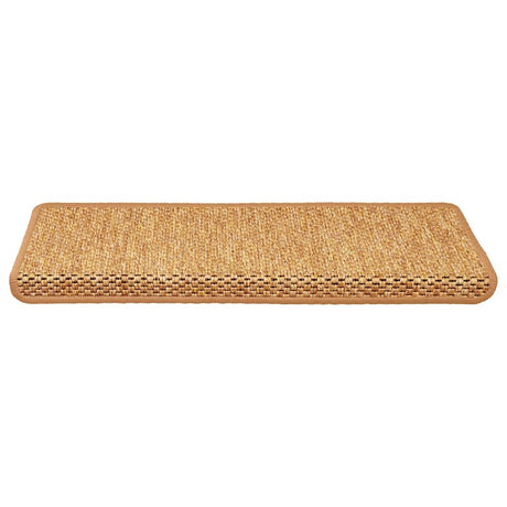 Vidaxl Stair Mats Selvklæbende 15 St. Sisal Look 65x21x4 cm orange