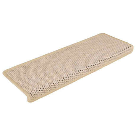 VidaXL trappemåtter selvklæbende 15 stk sisal look 65x21x4 cm berber