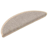 Vidaxl Stair Mats 15 St 56x17x3 cm sølvhalvdel